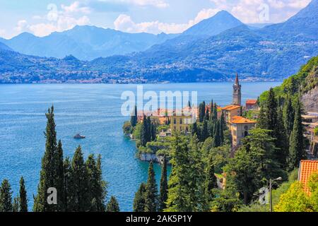 Varenna, Comer See, Panoramaaussicht Stockfoto