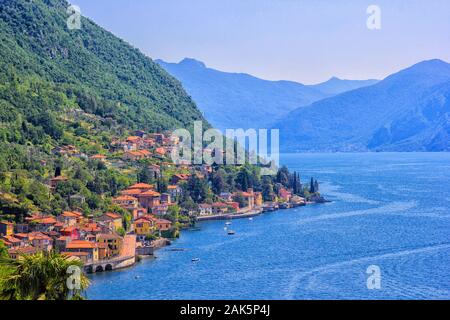 Varenna, Panoramaaussicht. Comer see Stockfoto