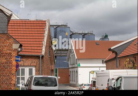 Architektonische Eindruck auf eine Stadt namens Jever, die in Ostfriesland im Norden Deutschlands befindet sich Stockfoto