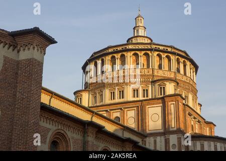 Mailand: S. Maria della Grazia, dominikanerkirche an der Piazza di Santa Maria delle Grazie, Oberital. Gesehen | Verwendung weltweit Stockfoto