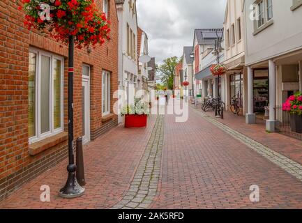 Eindruck einer Stadt Jever, die in Ostfriesland im Norden Deutschlands befindet. Stockfoto