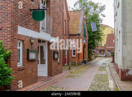 Eindruck einer Stadt Jever, die in Ostfriesland im Norden Deutschlands befindet. Stockfoto