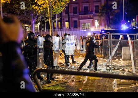 Tage des Satzes der Katalanischen Politikern. Barcelona. 2019.10.16 Stockfoto