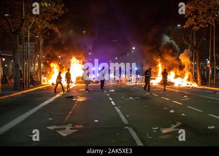 Tage des Satzes der Katalanischen Politikern. Stockfoto