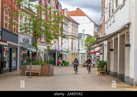 Blick auf die Stadt Oldenburg, eine unabhängige Stadt in Niedersachsen, Deutschland Stockfoto