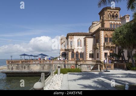 Sarasota: Ca d'Zan Villa, Haus von John und Mable Ringling, Florida | Verwendung weltweit Stockfoto