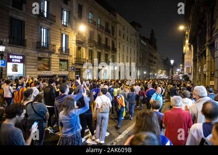 Tag der Satz der Katalanischen Politikern. Barcelona. 2019.10.14 Stockfoto