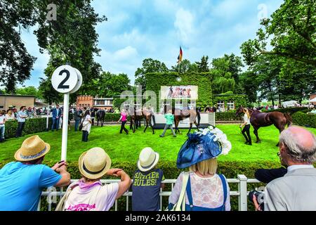 Steglitz-Zehlendorf: Galopprennbahn Hoppegarten, Berlin | Verwendung weltweit Stockfoto