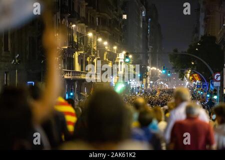 Tag der Satz der Katalanischen Politikern. Barcelona. 2019.10.14 Stockfoto