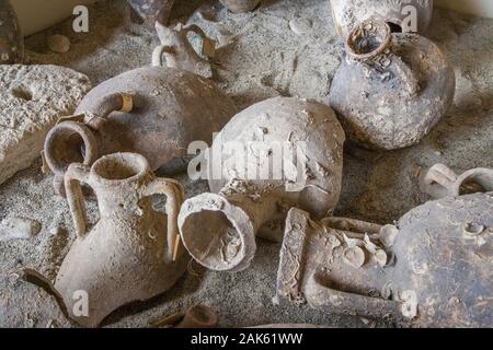 / Kalabrien Vibo Valentia: Archaeologisches Museum im Castello Normanno Svevo, Apulien | Verwendung weltweit Stockfoto