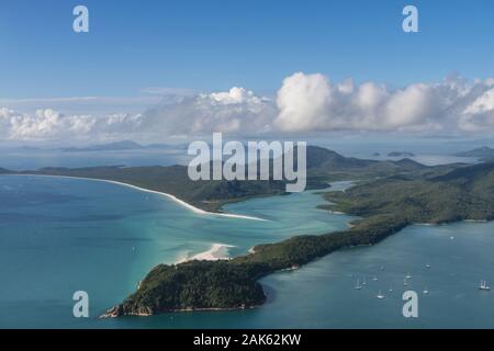 Queensland: Whitehaven Beach auf Whitsunday Islands, Australien Osten | Verwendung weltweit Stockfoto