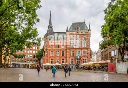 Blick auf die Stadt Oldenburg, eine unabhängige Stadt in Niedersachsen, Deutschland Stockfoto