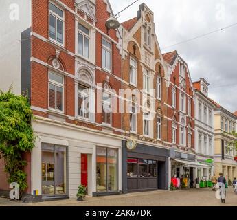 Blick auf die Stadt Oldenburg, eine unabhängige Stadt in Niedersachsen, Deutschland Stockfoto