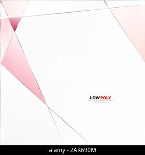 Abstract vector geometrischen Hintergrund. Low Poly Muster und Linien. Vector Illustration für Wallpaper, Banner, Hintergründe, Karte, Landing Page, etc. Stock Vektor