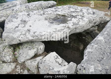 Der Bant Carn, Halangy, St Mary's, Isles of Scilly, Cornwall, Großbritannien Stockfoto