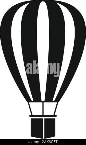 Warenkorb Heißluftballon-Symbol. Einfache Abbildung von Basket Ballon vector Symbol für Web Design auf weißem Hintergrund Stock Vektor