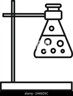 Kolben Metallständer Symbol. Umriß Kolben Metallständer vektor Symbol für Web Design auf weißem Hintergrund Stock Vektor