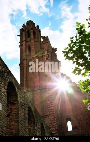 Bad Dürkheim: Klosterruine Limburg oberhalb des Suedufers der Isenach, Pfalz | Verwendung weltweit Stockfoto