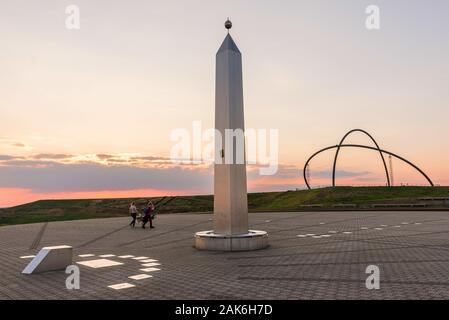 Herten: Halde Hoheward, Sonnenuhr und Horizont-Observatorium, Sonnenuhr | Verwendung weltweit Stockfoto