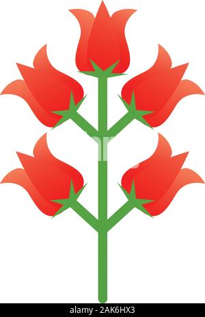 Ägypten Blume Symbol. Cartoon von Ägypten Blume vektor Symbol für Web Design auf weißem Hintergrund Stock Vektor