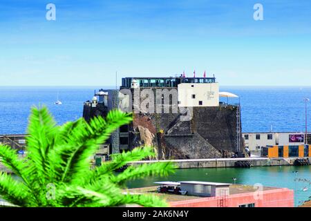 Funchal: Restaurant 'Design Zentrum Nini Andrade Silva', Madeira | Verwendung weltweit Stockfoto