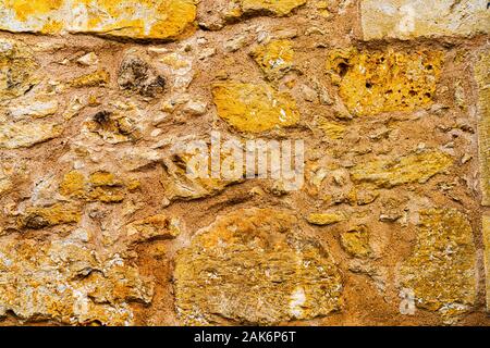 Alamo Mission Stein Wand Hintergrund abstrakte San Antonio Texas. Website 1836 Schlacht zwischen Texas Patrioten und die mexikanische Armee. Die zu schlachtruf Rem Stockfoto