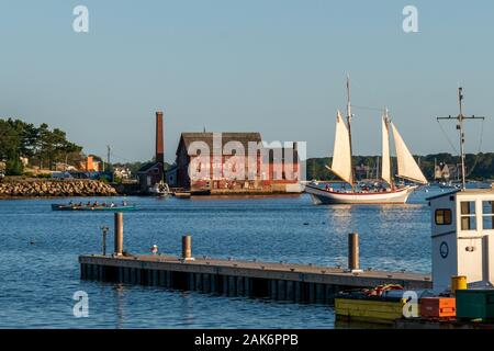 Hafen von Gloucester, Massachusetts. Stockfoto