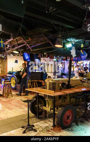Helsinki: Restaurant "zetor", Finnland | Verwendung weltweit Stockfoto