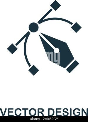 Vektor Design Symbol. Einfaches Element von Design Technologie Sammlung. Gefüllte Vektor Design Symbol für Vorlagen, Infografiken und mehr Stock Vektor
