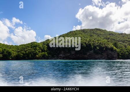 Schöne Aussicht auf die Küste am Karibischen Meer Stockfoto