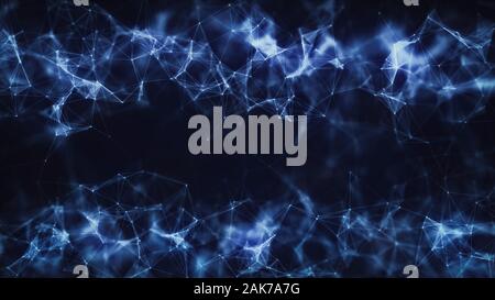 3D-Darstellung einer abstrakten Plexus Konzept Hintergrund Stockfoto