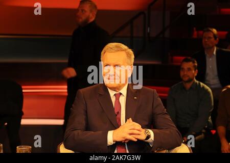 Bundespräsidenten a.D. Christian Wulff bei der Aufzeichnung der ZDF-Talkshow 'Markus Lanz' im Fernsehmacher Stockfoto