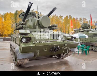 Flugabwehrraketensystem Tunguska M1 Stockfoto