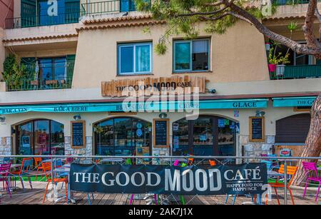 Die gute Stimmung Cafe Stockfoto