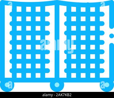 Batting Cage Symbol Vektor Kontur Abbildung Stock Vektor