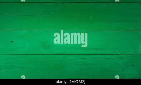 Alte grün lackierten Holz- Oberfläche Stockfoto