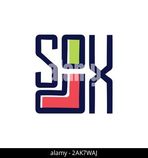 Lustige slogan Sox für Drucken. Socken vektor Logo. Silhouette Symbol und Text. Vector Illustration. Stock Vektor