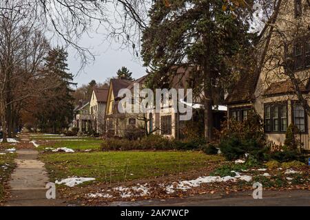 Die schöne ruhige Lage in Brighton, New York außerhalb Rochester an einem Herbsttag Stockfoto