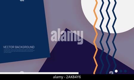 Abstract vector Memphis Hintergrund. geometrische Elemente. Design Patterns mit überlappenden Formen. Neue Textur für Ihr Design. Stock Vektor