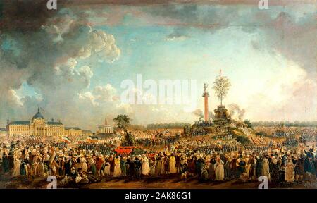 Festival der Kult des Höchsten Wesens, 1794 - Pierre-Antoine Demachy Stockfoto