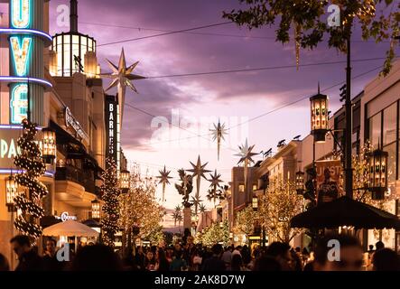 The Grove in Christmas Time, Beverly Hills, CA Stockfoto