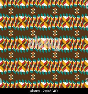 Geometrische Muster mit farbigen abstrakten Formen. Stockfoto