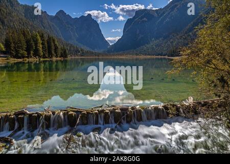 See Toblach, Südtirol im Herbst Stockfoto