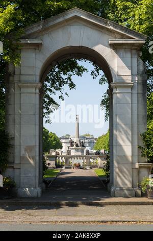 Hillsborough Memorial Garden und Kriegerdenkmal, Port Sunlight, Wirral, England Stockfoto