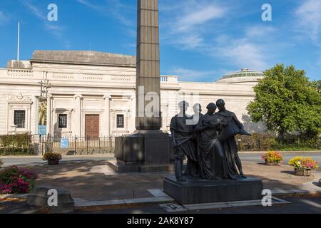 Leverhulme Memorial und Lady Hebel Art Gallery, Port Sunlight, Wirral, England Stockfoto