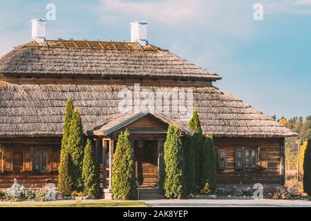 Kosava, Belarus. Memorial Museum - Immobilien von Tadeusz Kosciuszko. Berühmte Beliebte historische Wahrzeichen von Andrew Thaddeus Bonaventura Kosciuszko. Stockfoto