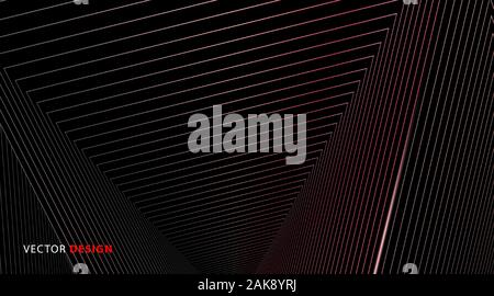 Abstract vector Hintergrund der geometrischen und strahlende Linien. Neue Textur für Ihr Design. Stock Vektor