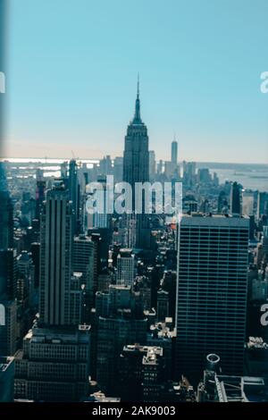 Skyline New York, Empire State Building Stockfoto