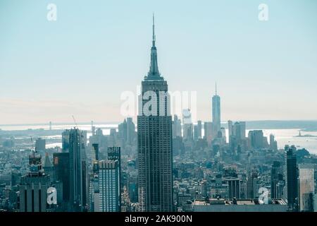 Wundervolle Skyline New York Stockfoto