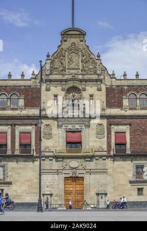 Palacio Nacional, Plaza de la Constitucion, Mexiko Stadt, Mexiko Stockfoto